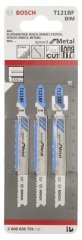 Bosch - Hızlı Kesim Serisi Metal İçin T 121 BF Dekupaj Testeresi Bıçağı - 3'Lü Paket