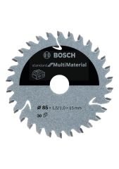 Bosch - Standard for Serisi Çoklu Malzeme için Akülü Daire Testere Bıçağı 85*15 mm 30 Diş