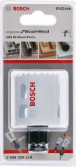 Bosch - Yeni Progressor Serisi Ahşap ve Metal için Delik Açma Testeresi (Panç) 43 mm