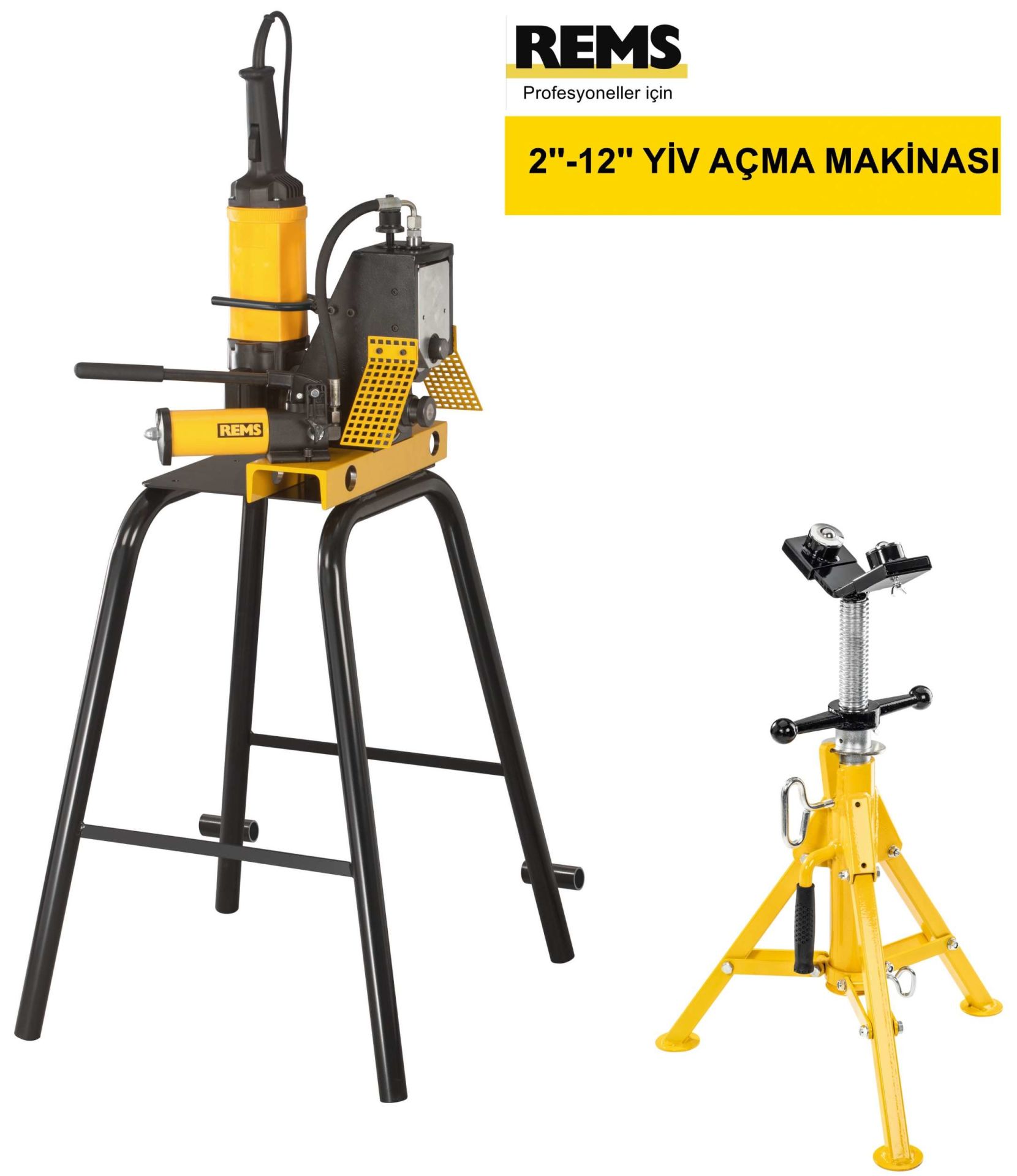 REMS Collum RG Yuvarlama yöntemiyle yiv açma makinesi
