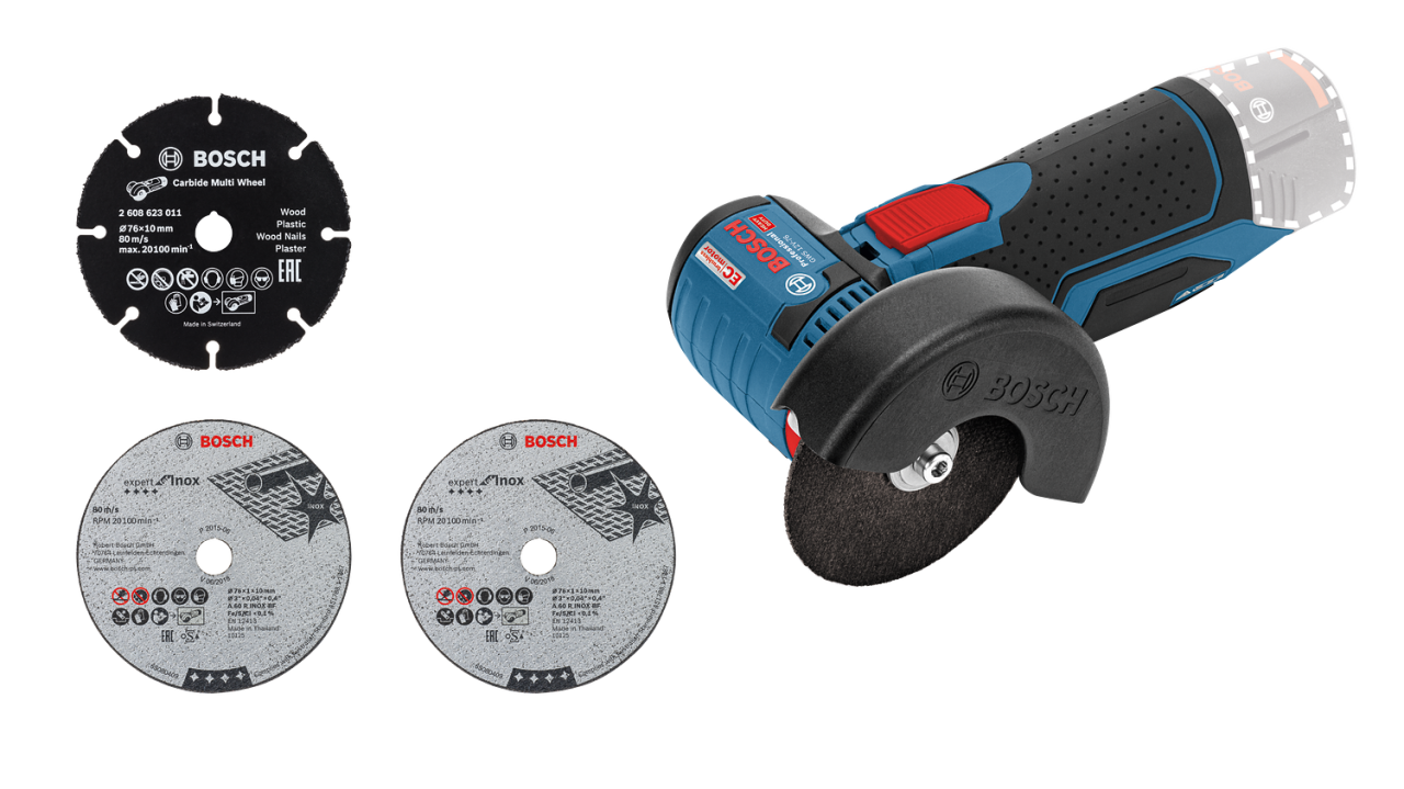 Bosch Professional GWS 12V-76 (Solo) Akülü Taşlama Makinesi (76mm)