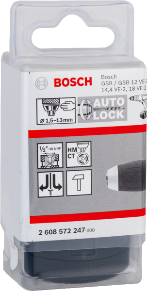 Bosch - 1/2''-20-1,5-13mm Supra Mandren (GSB,GSR)