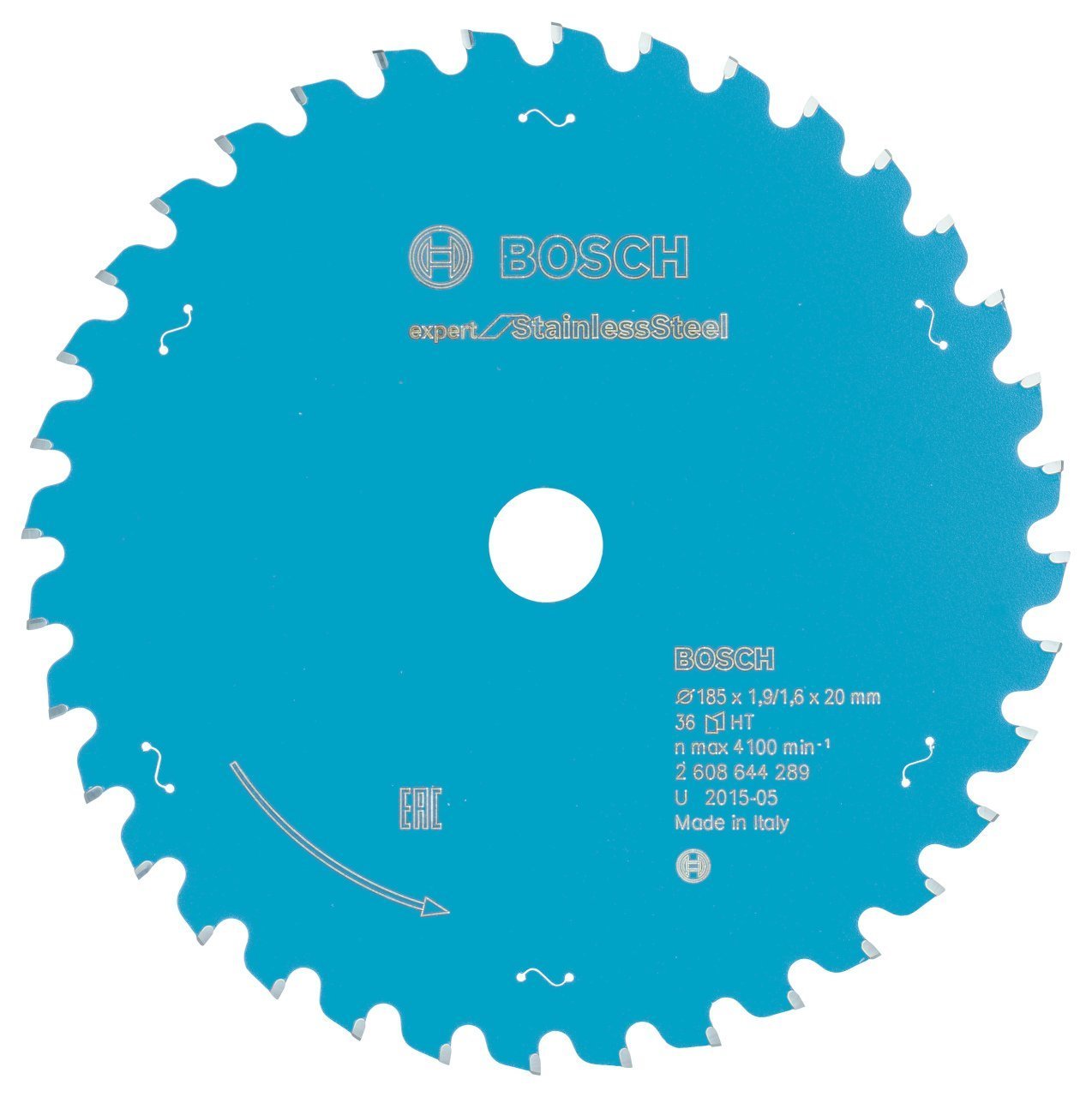 Bosch - Expert Serisi Paslanmaz Çelik için Daire Testere Bıçağı 185*20 mm 36 Diş