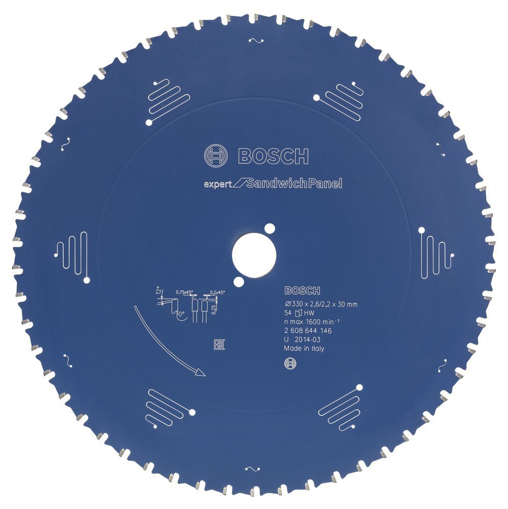 Bosch - Expert Serisi Çelik Levhalı Sandviç Panelleri için Daire Testere Bıçağı 235*30 mm 50 Diş