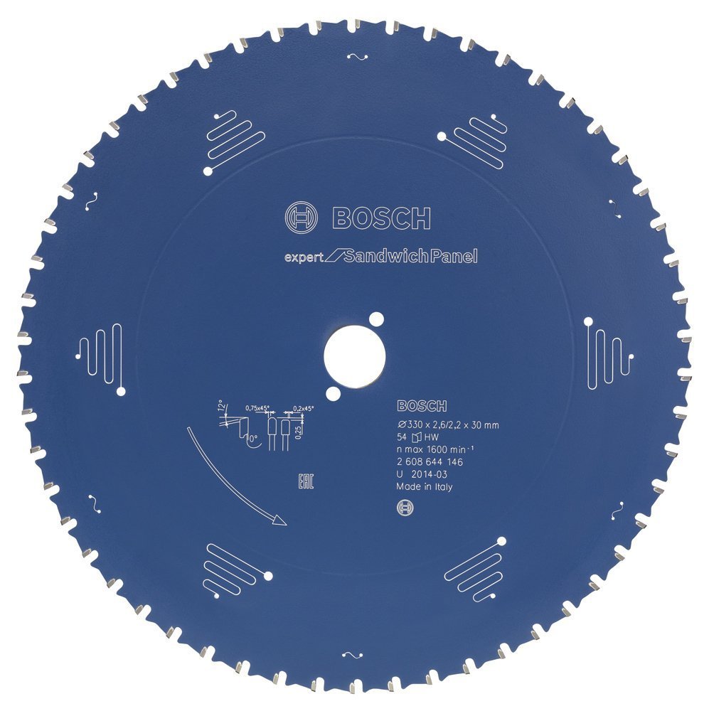 Bosch - Expert Serisi Çelik Levhalı Sandviç Panelleri için Daire Testere Bıçağı 270*30 mm 60 Diş