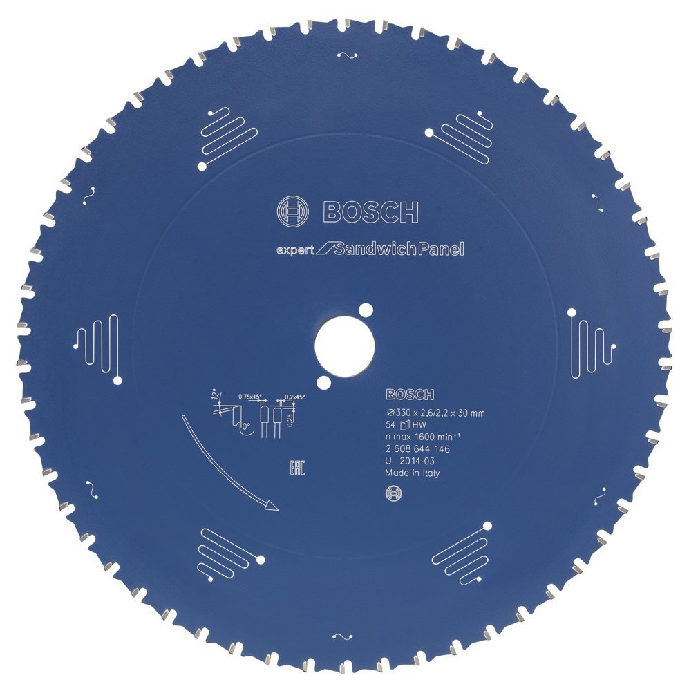 Bosch - Expert Serisi Çelik Levhalı Sandviç Panelleri için Daire Testere Bıçağı 350*30 mm 60 Diş