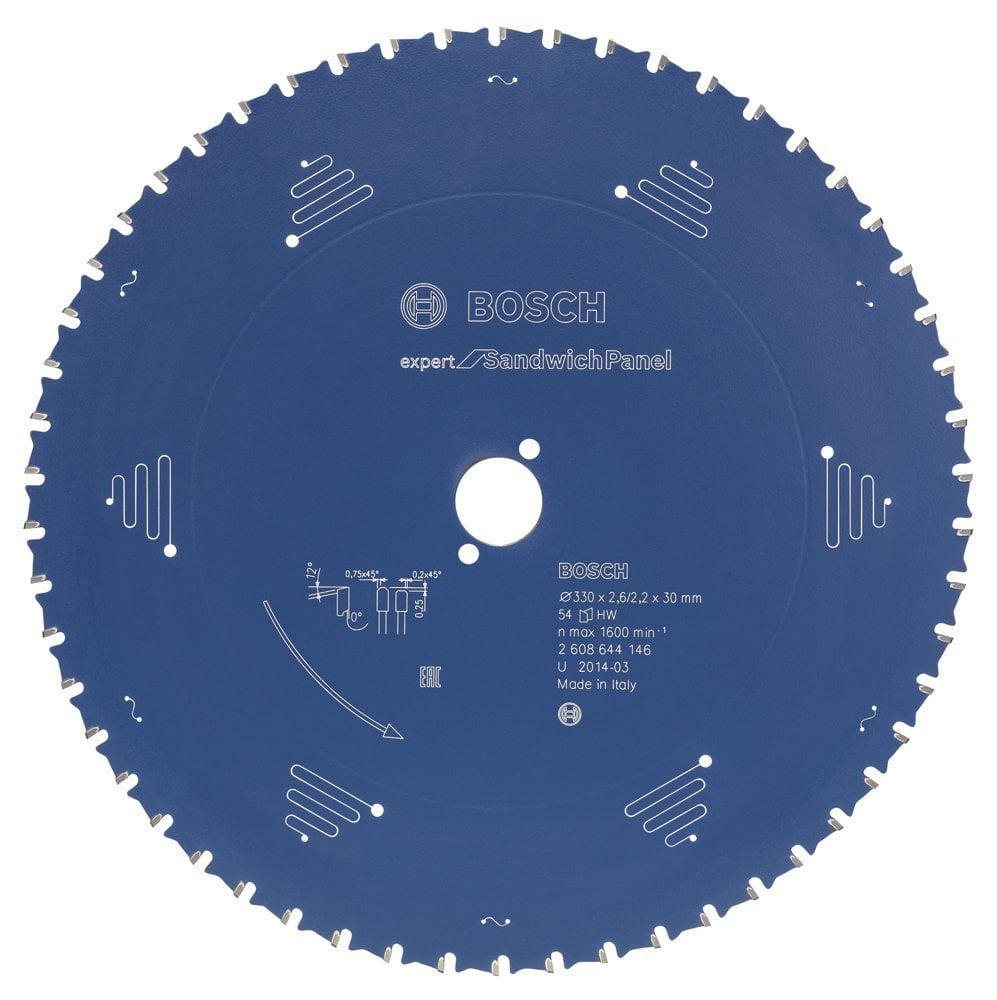 Bosch - Expert Serisi Çelik Levhalı Sandviç Panelleri için Daire Testere Bıçağı 355*30 mm 80 Diş