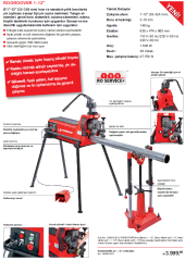 ROGROOVER 1-12 YİV AÇMA MAKİNASI