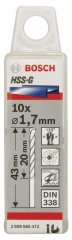 Bosch - HSS-G Metal Matkap Ucu 1,7*43 mm 10'lu Paket