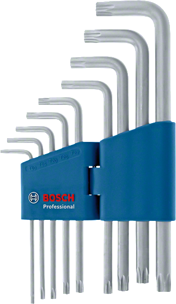 Bosch Profesyonel Alyan Anahtar Takımı Torx 9 parça (10-50mm)