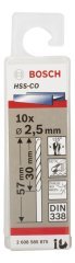 Bosch - HSS-Co Metal Matkap Ucu 2,5*57 mm 10'lu Paket