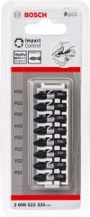 Bosch - Impact Control Serisi Vidalama Ucu 8'li PZ2 *25mm