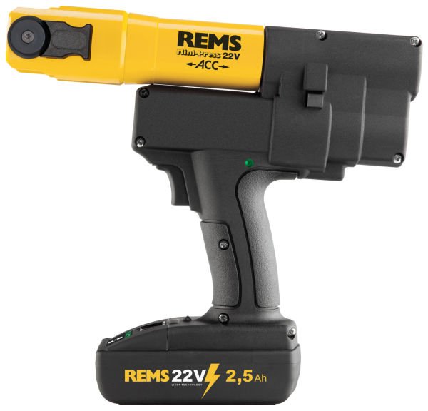 Rems Mini-Press ACC Otomatik geri alma tertibatı ile donatılmış akülü radyal pres