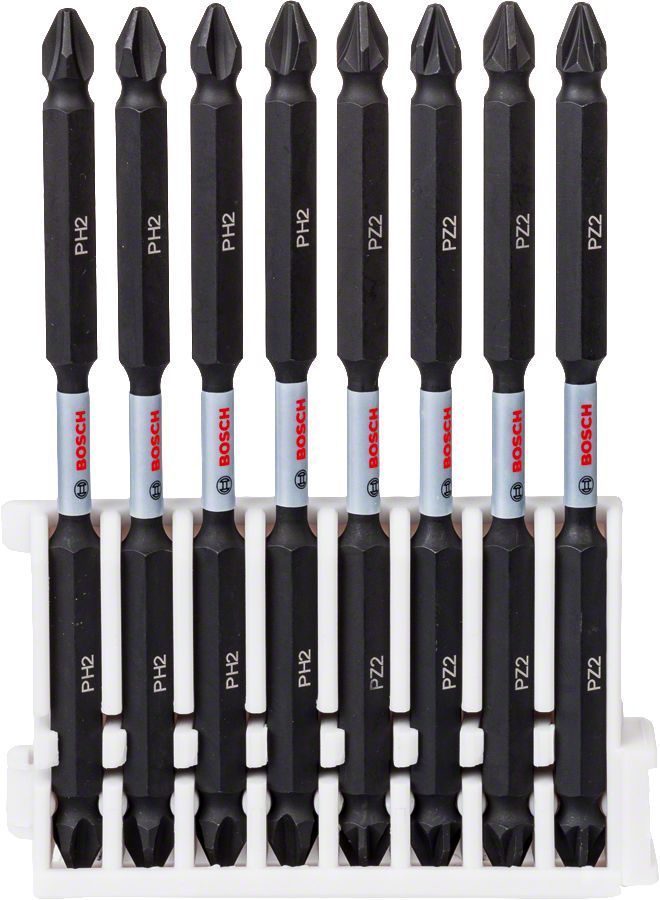 Bosch - Impact Control Serisi Çift Taraflı Vidalama Ucu 8'li PH2x4 /PZ2x4 *110mm