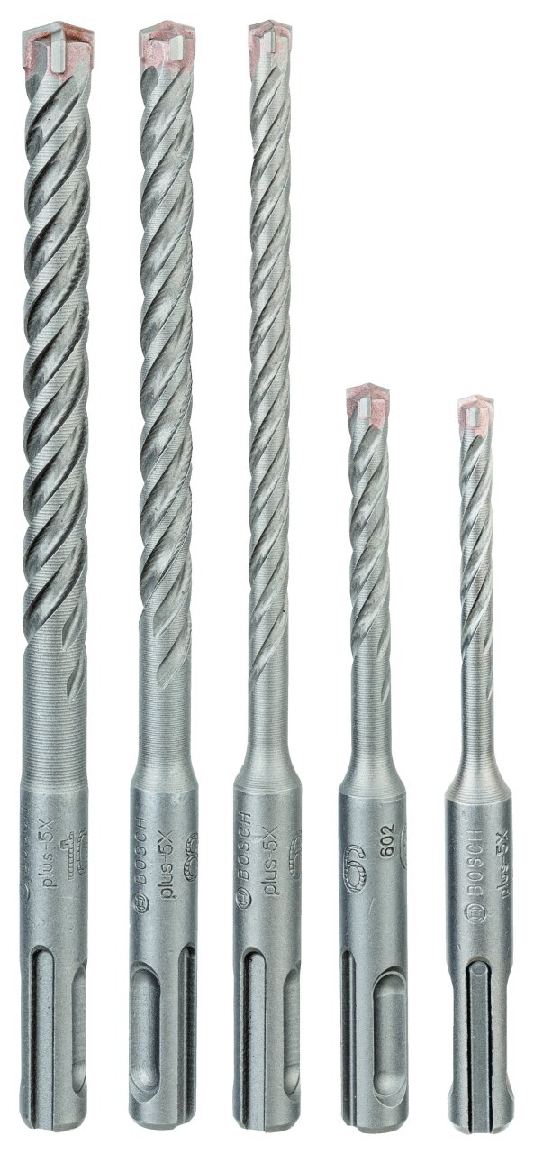 Bosch - SDS plus-5X Serisi Kırıcı Delici Matkap Ucu 5 Parça Set (5,6 x 110 mm, 6,8,10 x 160 mm)