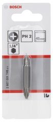 Bosch - Çift Taraflı Vidalama ucu PH2xPH2*45 mm 1'li