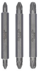 Bosch - Çift Taraflı Vidalama ucu PZ1/2/3*60 mm 3'lü