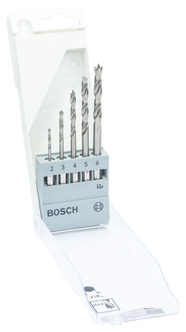 Bosch - Altıgen Şaftlı Ahşap Matkap Ucu Set 2-6 mm