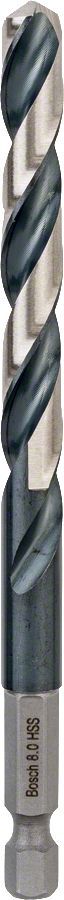 Bosch - Altıgen Şaftlı - Impact Control - HSS Metal Matkap Ucu 8,0*117mm