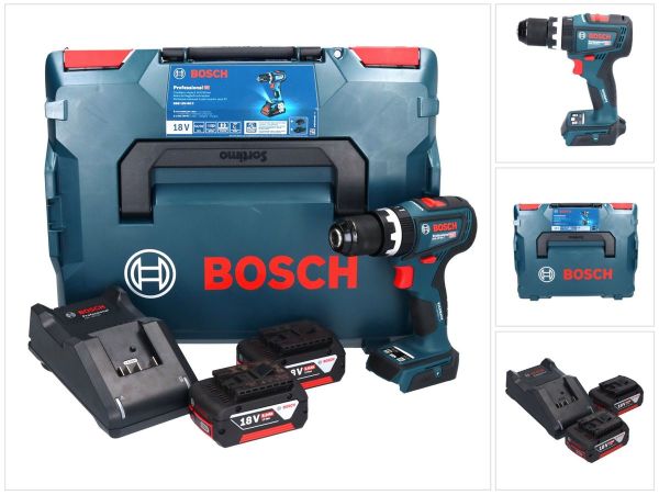 Bosch Professional GSB 18V-90 C (2x5.0Ah, GAL 18V-40, L-Boxx) Akülü Darbeli Delme Vidalama Makinesi