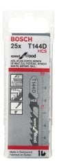 Bosch - Hızlı Kesim Serisi Ahşap İçin T 144 D Dekupaj Testeresi Bıçağı - 25'Li Paket